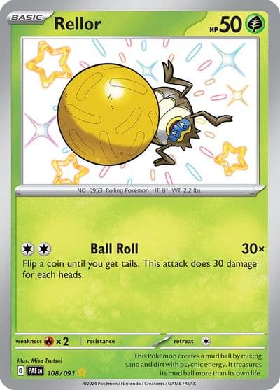 Rellor SV: Paldean Fates Pokemon card