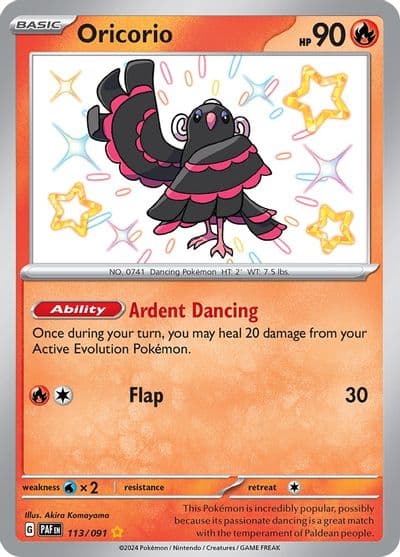 Oricorio SV: Paldean Fates Pokemon card