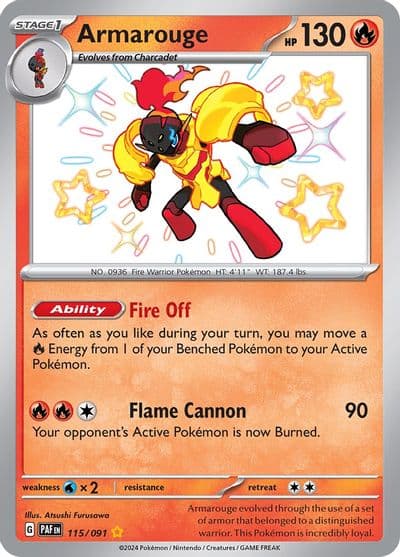 Armarouge SV: Paldean Fates Pokemon card