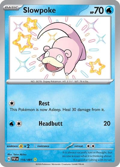 Slowpoke SV: Paldean Fates Pokemon card