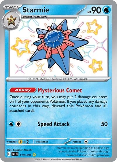 Starmie SV: Paldean Fates Pokemon card