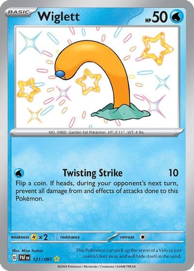 Wiglett SV: Paldean Fates Pokemon card