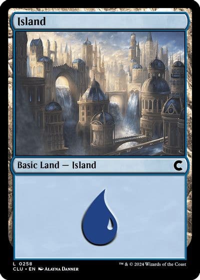 Island 0258 Ravnica: Clue Edition Magic card