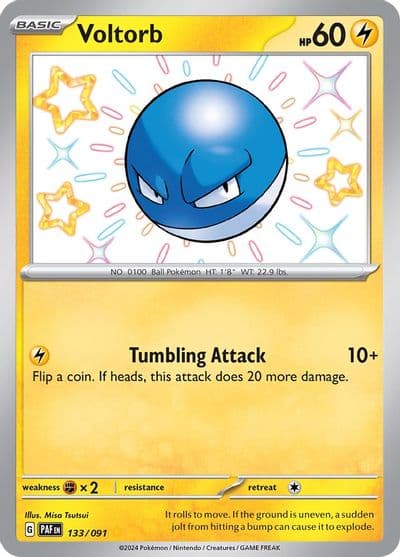 Voltorb SV: Paldean Fates Pokemon card