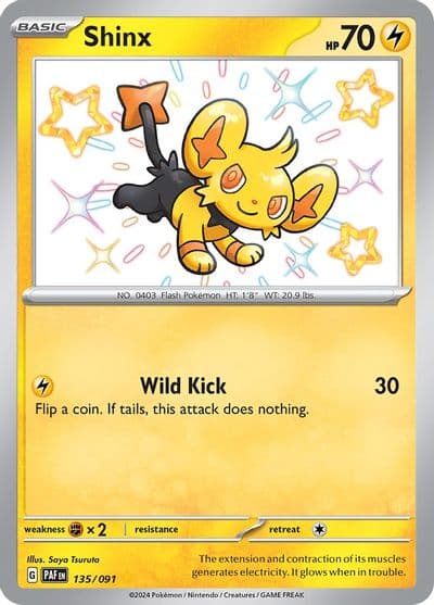 Shinx SV: Paldean Fates Pokemon card