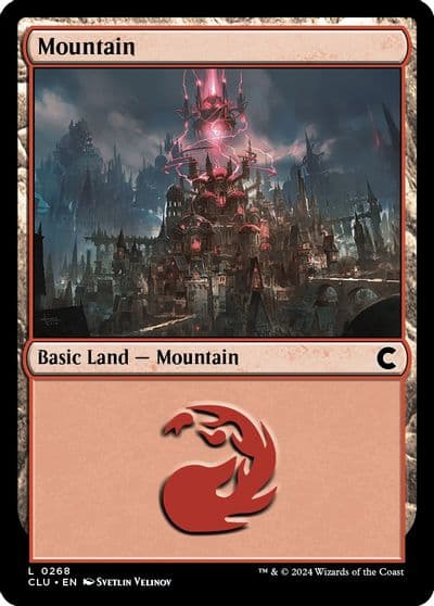 Mountain 0268 Ravnica: Clue Edition Magic card