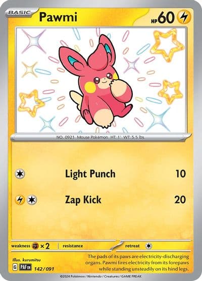 Pawmi SV: Paldean Fates Pokemon card