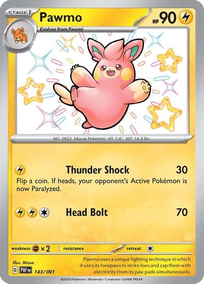 Pawmo SV: Paldean Fates Pokemon card