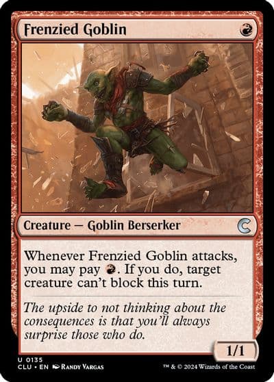 Frenzied Goblin Ravnica: Clue Edition Magic card
