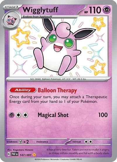Wigglytuff SV: Paldean Fates Pokemon card