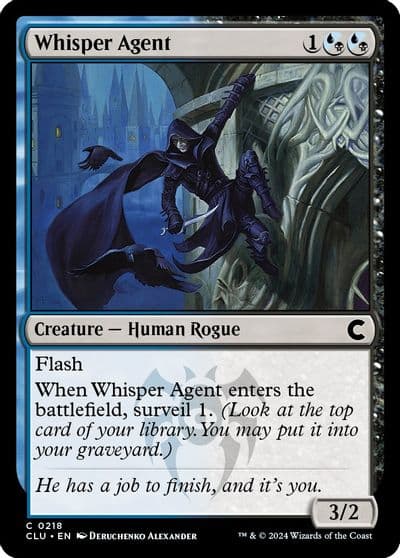 Whisper Agent Ravnica: Clue Edition Magic card