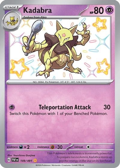 Kadabra SV: Paldean Fates Pokemon card