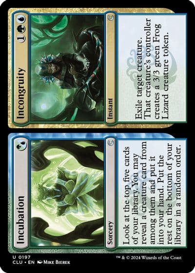 Incubation Incongruity Ravnica: Clue Edition Magic card