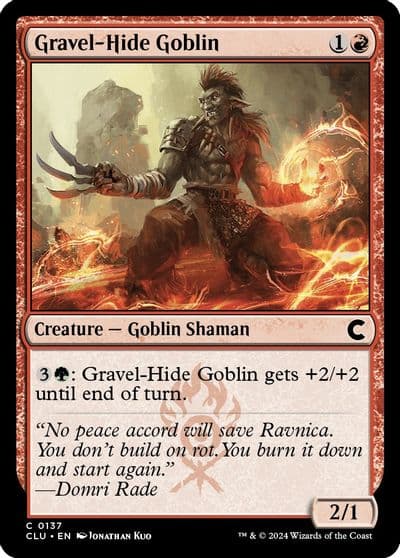 Gravel Hide Goblin Ravnica: Clue Edition Magic card