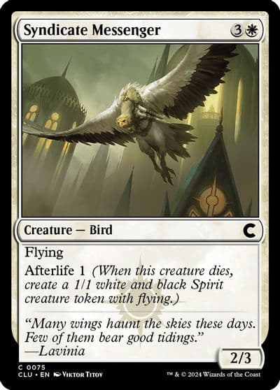 Syndicate Messenger Ravnica: Clue Edition Magic card