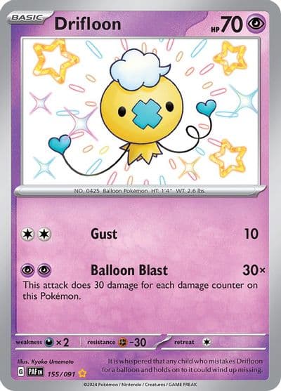 Drifloon SV: Paldean Fates Pokemon card