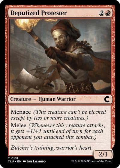 Deputized Protester Ravnica: Clue Edition Magic card