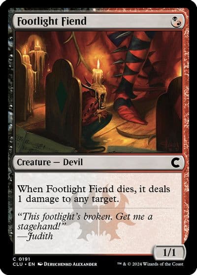 Footlight Fiend Ravnica: Clue Edition Magic card