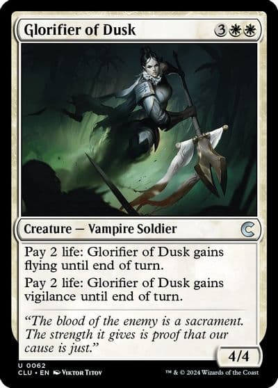 Glorifier of Dusk Ravnica: Clue Edition Magic card