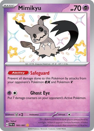 Mimikyu -160/091 SV: Paldean Fates Pokemon card