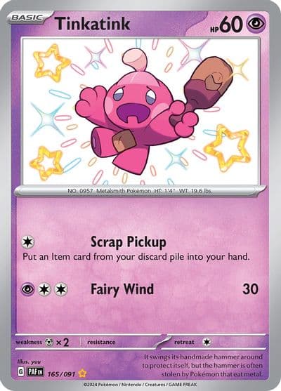 Tinkatink SV: Paldean Fates Pokemon card