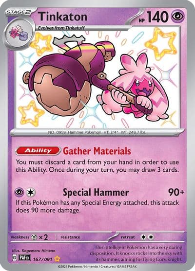 Tinkaton SV: Paldean Fates Pokemon card