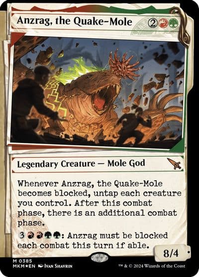 Anzrag the Quake Mole Showcase Invisible Ink Murders at Karlov Manor Magic card