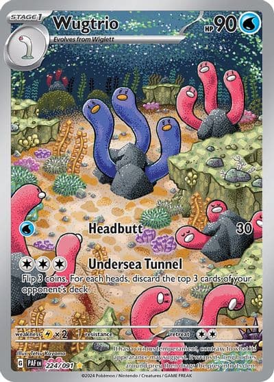 Wugtrio SV: Paldean Fates Pokemon card