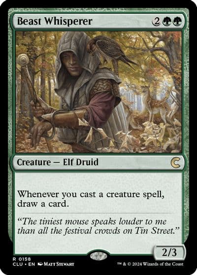 Beast Whisperer Ravnica: Clue Edition Magic card
