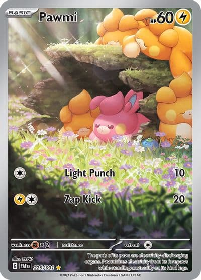 Pawmi SV: Paldean Fates Pokemon card