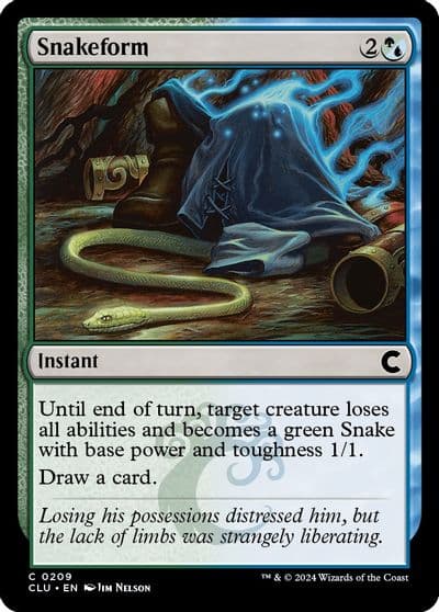 Snakeform Ravnica: Clue Edition Magic card