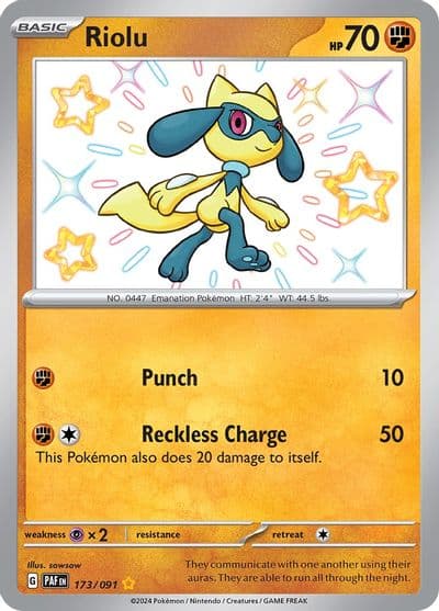 Riolu SV: Paldean Fates Pokemon card
