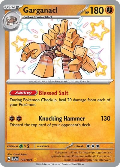 Garganacl SV: Paldean Fates Pokemon card