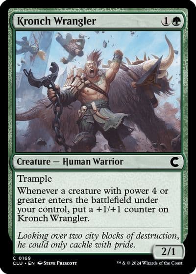 Kronch Wrangler Ravnica: Clue Edition Magic card
