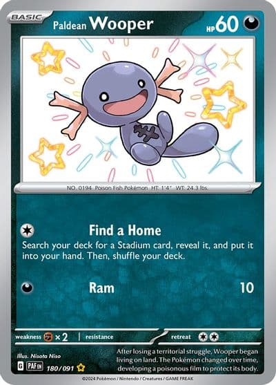 Paldean Wooper SV: Paldean Fates Pokemon card