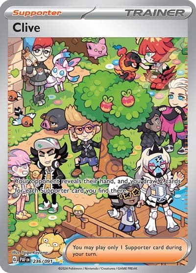 Clive SV: Paldean Fates Pokemon card