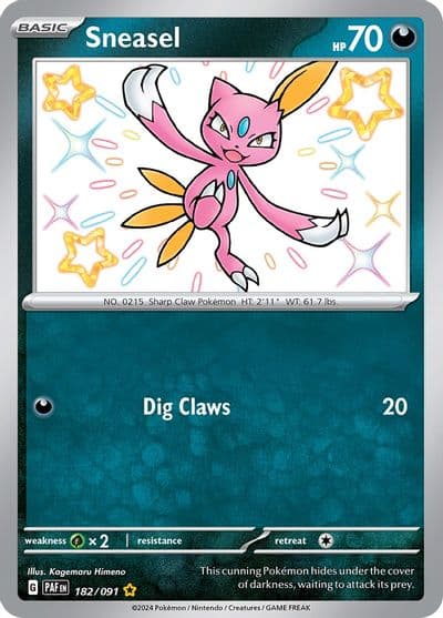Sneasel SV: Paldean Fates Pokemon card