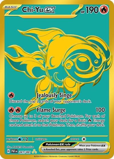 Chi-Yu ex SV: Paldean Fates Pokemon card