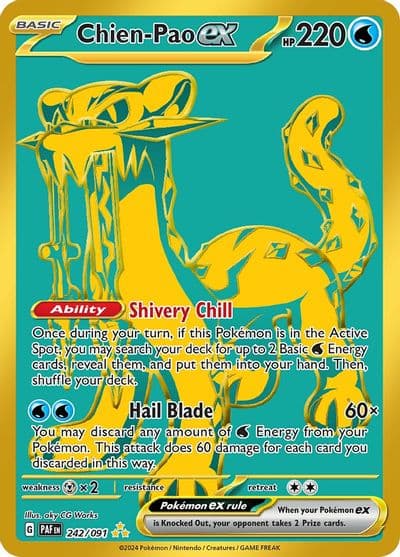 Chien-Pao ex SV: Paldean Fates Pokemon card