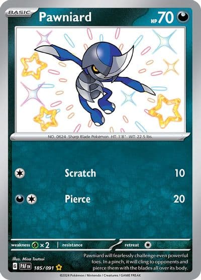 Pawniard SV: Paldean Fates Pokemon card