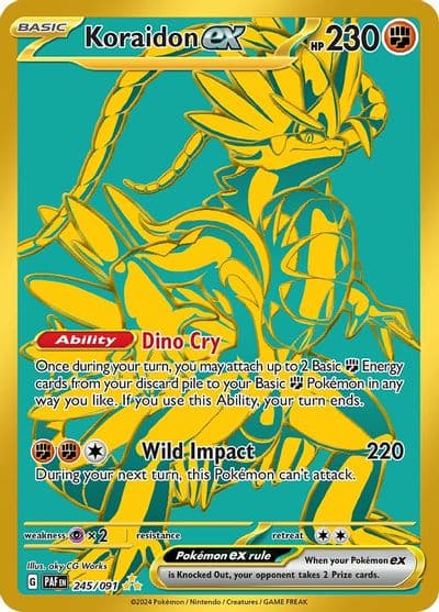 Koraidon ex SV: Paldean Fates Pokemon card