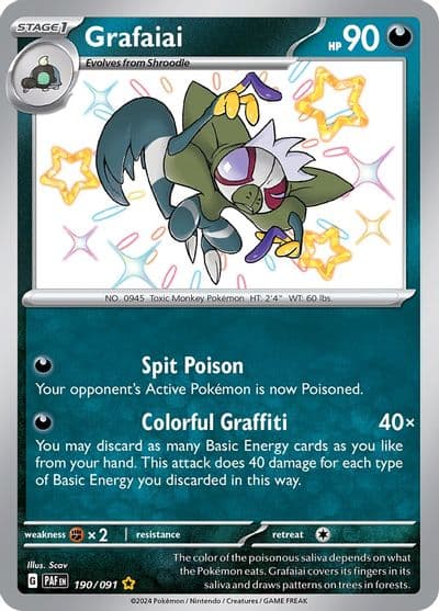 Grafaiai SV: Paldean Fates Pokemon card
