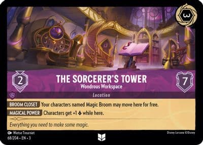 The Sorcerers Tower Wondrous Workspace Into the Inklands Lorcana card