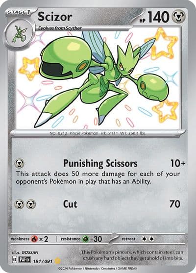 Scizor SV: Paldean Fates Pokemon card