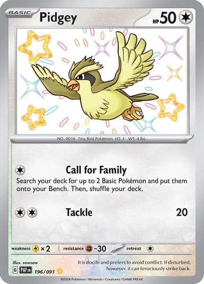 Pidgey SV: Paldean Fates Pokemon card