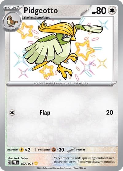 Pidgeotto SV: Paldean Fates Pokemon card