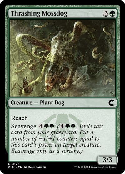 Thrashing Mossdog Ravnica: Clue Edition Magic card