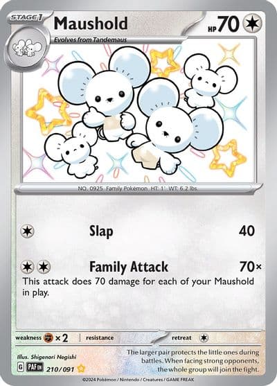 Maushold SV: Paldean Fates Pokemon card
