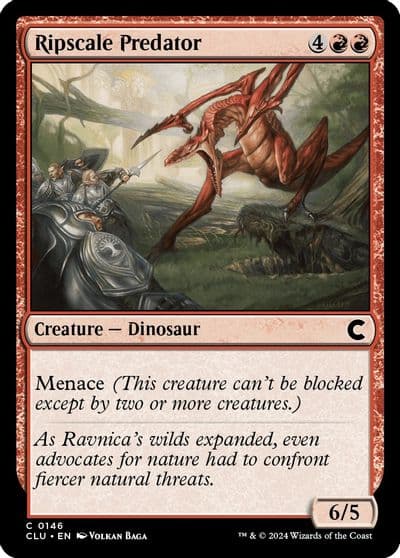 Ripscale Predator Ravnica: Clue Edition Magic card