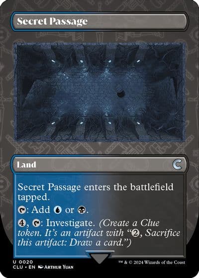 Secret Passage Borderless Ravnica: Clue Edition Magic card